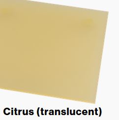 Citrus Translucent COLORHUES 1/8IN - Rowmark ColorHues